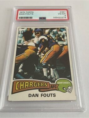 1975 Topps Dan Fouts #367  PSA 4 Vintage Football Card